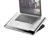 Support de refroidissement réglable pour ordinateur portable - Ventilateur de refroidissement silencieux en d'aluminium pour clavier, téléphone, tablette, livre, maison, lieu de travail