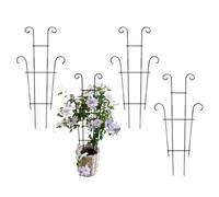 Support de réglable, cadre de support de tige d'intérieur, support de pot de 61 cm pour d'intérieur et vignes, structure en métal robuste antirouille avec contrôle de la hauteur