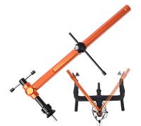 Support de réglage de la poignée de vélo - Outil de niveau en métal, tête réglable gauche et droite, mécanisme à vis rotatif conçu avec précision | Équipement d'entretien fiable pour les cyclistes