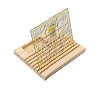 Support De Règle En Bois - Organisateur De Bureau Durable Pour Règles Et Articles De Papeterie | Conception En Bois Naturel, Support Compact Pour L'école, Le Bureau Ou La Salle De Travaux Mais