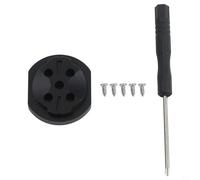 Support de remplacement pour ordinateur de vélo en alliage d'aluminium avec vis et tournevis pour appareils Garmin - Couleur noire - 2,9 x 3,4 cm - Léger - Kit d'accessoires