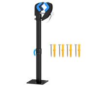 Support de réparation de vélo - HOMCOM - réglable en hauteur, pince rotative 360° - métal et plastique - 41-60x13x13cm - noir