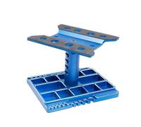 Support de réparation de voiture RC réglable à 360° avec réglages de hauteur et organisateur de vis pour ARRMA, pour axial, pour Tamiya, Kyosho, pour véhicules télécommandés WLTOYS (noir)