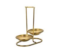 ＡＷＨＡＯ Support de Repose-cuillère Cuillère à Fente Stockage Multifonctionnel Porte-louche à Fouet Portable Vertical Repose-cuillère Debout pour comptoir à, Or Double Tour