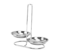 Support de Repose-cuillère, Supports de Louches à Soupe Verticaux en Acier Inoxydable, Support D'ustensile de Cuisine Simple Vertical, Repose-cuillère Vertical pour Outil de