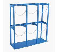 Support de réservoir cylindrique au sol, support de rangement anti-basculement pour une organisation sécurisée des bouteilles d'oxygène acétylène