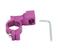 Support de rétroviseur de moto 10 mm pour caméra d'action GPS téléphone - Support résistant à la rouille pour rétroviseur latéral de moto (violet)