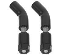 Support de Rétroviseur Moto Noir 8mm en Acier Inoxydable | Montage, Résistance aux Vibrations, Installation Rapide, pour Miroirs Arrière et Phare de Navigation