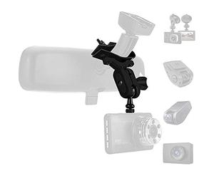 Support de rétroviseur pour caméra embarquée avec 16 articulations différentes, Compatible avec APEMAN, UGSHDI, Old Shark, Vantrue, Rexing V1P, YI 2,7", Z-Edge, Peztio, Falcon F170, Roav, KDLINKS X1,