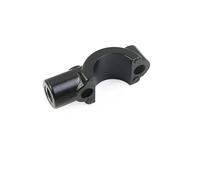 Support de rétroviseur universel à levier de 7/8" 22 mm, support de serrage de maître-cylindre de frein/embrayage, couvercle de fixation, siège, boulons M10, support de base(CNC Titanium 1PCS)