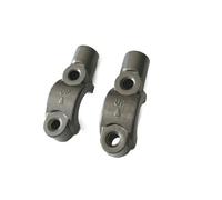 Support de rétroviseur universel à levier de 7/8" 22 mm, support de serrage de maître-cylindre de frein/embrayage, couvercle de fixation, siège, boulons M10, support de base(Gray)
