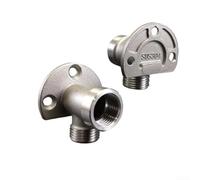 Support de robinet en acier inoxydable de 10,2 cm, plaque de base convertible pour mitigeur de lavabo, kit de montage sur rail de douche (C)