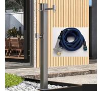 Support de robinet extérieur antigel avec colonne d'eau verticale pour jardin, robinet de tuyau autoportant pour un arrosage facile du jardin et une utilisation en extéri,80cm-gray-C-Bottom inlet
