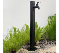 Support de robinet extérieur en acier inoxydable, support de tuyau autoportant durable pour solutions d'arrosage de jardin, terrasse et cour
