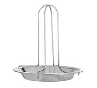 Support de rôtisserie à poulet en acier inoxydable, vertical, pliable, portable et amovible, avec grille épaisse, pour camping, barbecue et pique-nique. Comprend 2 grilles et 1