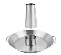 Support de rôtissoire pour poulet - Support pour canettes de bière en acier inoxydable, grille verticale | Accessoire de pot de barbecue avec poignées, lavable au lave-vaisselle, outil pour