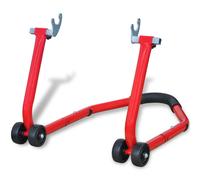 Support de roue arrière pour moto motocycle Rouge Béquille d'atelier moto vidaXL