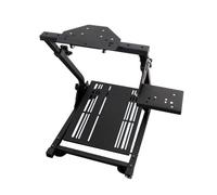 Support de roue de course réglable, support pliable pour simulateur de cockpit avec base en acier renforcé pour PC, PS5, Xbox - Compatible avec Logitech Thrustmaster Fanatec