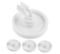Support de Roue de Lave-vaisselle 4 Pièces en Plastique Blanc | Pièces pour Panier Inférieur, Montage à Roulettes, Format Léger, Stabilité Renforcée