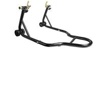 Support de roue de moto, Combo élévateur avant et arrière, support de fourche robuste de 850lb, Compatible avec la plupart des vélos(Black)