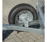 ProPlus Support de roue de secours pour remorque avec plaque de montage