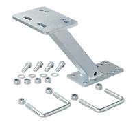 Support de roue de secours pour remorque, jantes 4/5 trous, pneus 8-16 pouces, acier galvanisé, support de roue de secours pour caravane avec matériel de fixation