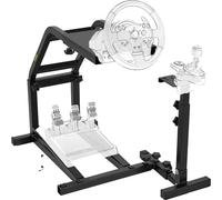 Support de roue de simulateur de course VEVOR, réglable en hauteur de 22,4" à 28,5", acier carbone durable, compatible avec Logitech & Fanatec ,