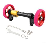 Support de roue de vélo pliable en alliage d'aluminium | Tige de poussée télescopique, poignée extensible pour moyeu de 100 mm à 115 mm, roulements à roulement lisse, léger