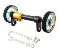 Support de roue de vélo pliable en alliage d'aluminium | Tige de poussée télescopique, poignée extensible pour moyeu de 100 mm à 115 mm, roulements à roulement lisse, léger