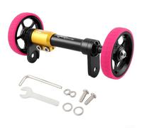 Support de roue de vélo pliable en alliage d'aluminium | Tige de poussée télescopique, poignée extensible pour moyeu de 100 mm à 115 mm, roulements à roulement lisse, léger