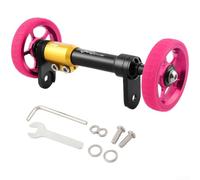 Support de roue de vélo pliable en alliage d'aluminium | Tige de poussée télescopique, poignée extensible pour moyeu de 100 mm à 115 mm, roulements à roulement lisse, léger
