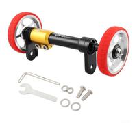 Support de roue de vélo pliable en alliage d'aluminium | Tige de poussée télescopique, poignée extensible pour moyeu de 100 mm à 115 mm, roulements à roulement lisse, léger