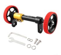 Support de roue de vélo pliable en alliage d'aluminium | Tige de poussée télescopique, poignée extensible pour moyeu de 100 mm à 115 mm, roulements à roulement lisse, léger
