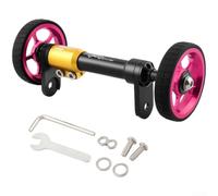 Support de roue de vélo pliable en alliage d'aluminium | Tige de poussée télescopique, poignée extensible pour moyeu de 100 mm à 115 mm, roulements à roulement lisse, léger
