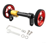 Support de roue de vélo pliable en alliage d'aluminium | Tige de poussée télescopique, poignée extensible pour moyeu de 100 mm à 115 mm, roulements à roulement lisse, léger