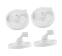 Support de Roue pour Lave-vaisselle Blanc en Plastique, Lot de 4 | Pièce de Rechange pour Panier Inférieur, Stabilité Renforcée, Dureté Élevée et Grosse
