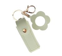 Support de rouge à lèvres en cuir robuste - Accessoire portable pour Rotuines Life - Pour les trajets quotidiens et les voyages - Utilisation quotidienne, Vert, AS SHOW