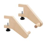 Support de rouleau de de boucher en bois avec chevalet