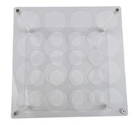 Support de rouleau de rouleau de vinyle acrylique pour l'organisation de la salle de loisirs créatifs - Organiseur amovible de papier cadeau à 16 ou 32 trous et de décalcomanies, transparent (32 trous