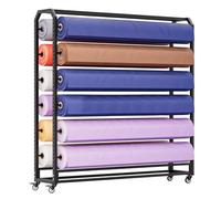 Support de rouleau de vinyle pour 20 rouleaux avec tige réglable et roulettes freinables, support de rangement pour bobines de vinyle, film de changement de couleur pour voiture, nappe et em