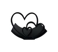 Support de rouleau en forme de cœur pour décoration de salle de bain, fête de mariage, accessoires de rangement