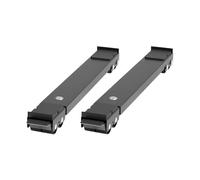 Support de rouleau Mobile réglable universel, support de Machine à laver, support de Base de réfrigérateur mobile(2pcs Black)