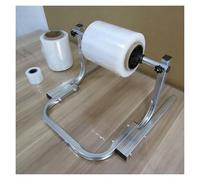 Support de rouleau robuste entièrement métallique, distributeur multifonction pour papier bulle, film étirable et mousse - Station d'emballage commerciale