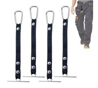 Support de ruban adhésif antirouille avec clip de chaîne | Lot de 4 supports de ruban adhésif antidérapant en polyester pour électricien, entrepreneur de construction, voiture