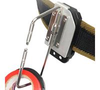 Support de ruban pour ceinture à outils avec clip à dégagement rapide | Pince à mesurer ruban pour électricien, travail du bois, petit mousqueton