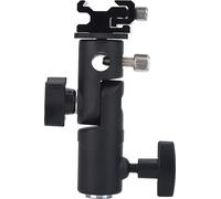 Support de sabot de flash, adaptateur de vis amovible de type E 1/4 pouce et 3/8 pouce, alliage d'aluminium pour support de flash