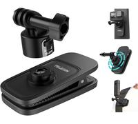 Support de Sac à Dos avec bandoulière pour GoPro Hero 13 12 11 10 9 Insta360 X3 X4 Go3 Ace Pro DJI Osmo Action Osmo Pocket Zone Support magnétique avec Clip de Sac à Dos à Fermeture Rapide