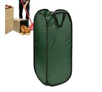 Support de sac à feuilles | Tissu Oxford pliable, réutilisable et | Support pour sac à feuilles pour l'extérieur, recyclage des déchets de jardin, bac de jardin portable avec couvercle