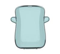 Support de sac alimentaire réutilisable pour bébé - Boîte de rangement pour nourrissons et tout-petits - Anti-fuite - Facile à utiliser - Purée de fruits et jus - Bleu transparent
