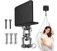 Support de sac de frappe | Support de sac de boxe | Crochet pivotant à 360 degrés pour installation de salle de sport à domicile, sous-sol, entraînement, athlète, salle de sport, arts martiaux